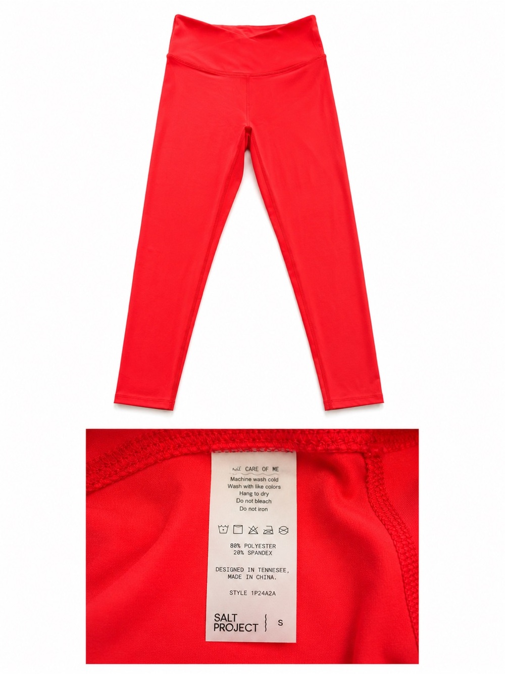 Salt Life Red Women's High-Rise Leggings